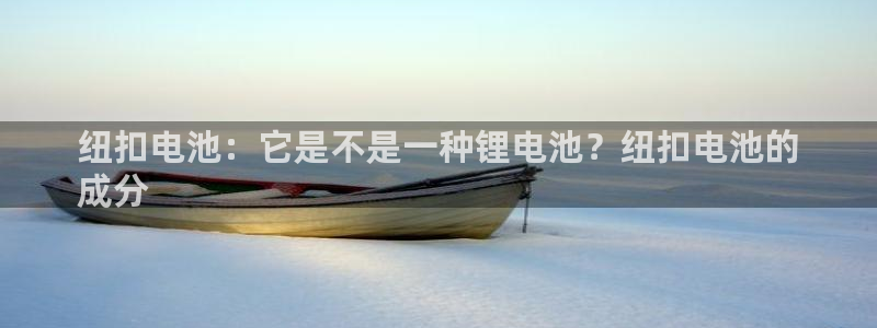 尊龙凯时取款24小时不到账：纽扣电池：它是不是一种锂电池？纽扣电池的
成分