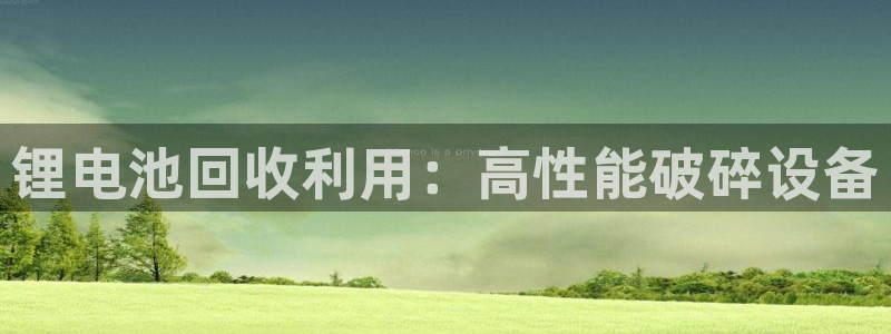 凯时国际娱乐官方网址：锂电池回收利用：高性能破碎设备
