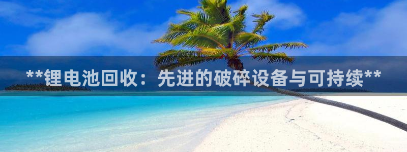 尊龙凯时存款多久到账：**锂电池回收：先进的破碎设备与可持续**