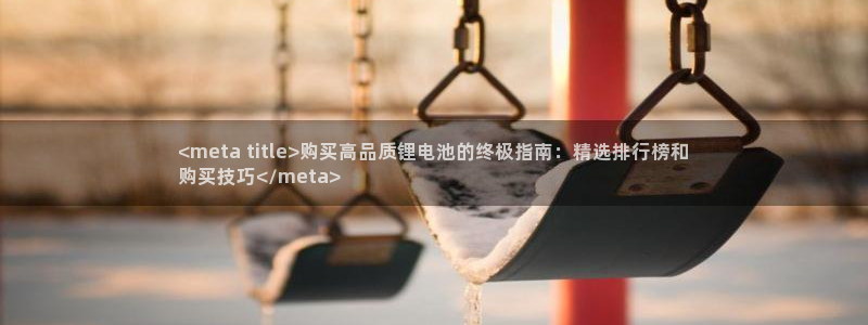 尊龙凯时企业文化：<meta title>购买高品质锂电池的终极指南：精选排行榜和
购买技巧</meta>