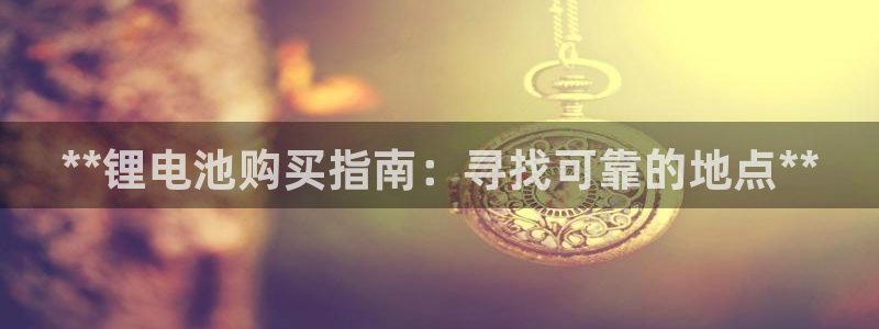 尊龙旗舰厅：**锂电池购买指南：寻找可靠的地点**