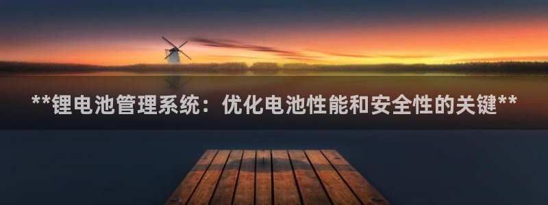 尊龙凯时人生就是搏z6com：**锂电池