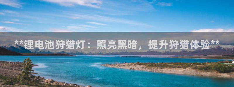 尊龙人生就是博中国区：**锂电池狩猎灯：照亮黑暗，提升狩猎体验**