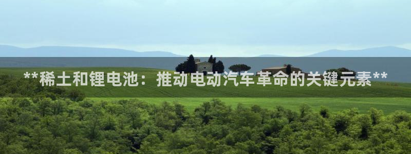 尊龙app怎么样：**稀土和锂电池：推动电动汽车革命的关键元素**