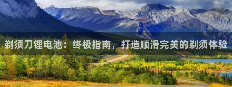 尊龙凯时产品系列：剃须刀锂电池：终极指南，打造顺滑完美的剃须体验